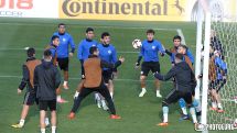 Armenian national football team holds pre-game training ahead of Poland match