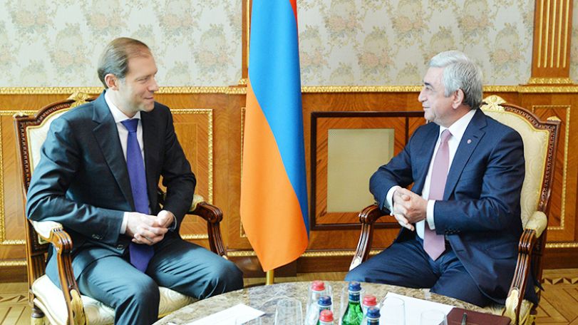 Նախագահն ընդունել է ՌԴ արդյունաբերության և առևտրի նախարարին
