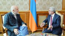 Armenian President hosts Hollywood actor, scriptwriter and producer John Malcovic
