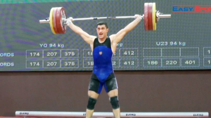 Weightlifter  Karush Ghukasyan declared  U23 European Champion