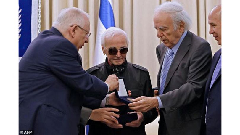 Aznavour questions the Israeli refusal to recognise the Armenian Genocide