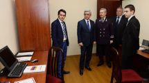 Armenian President attends opening of new building of Special Investigation Service
