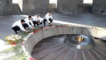 Cyprus Football Association representatives pay tribute to Armenian Genocide victims in Yerevan