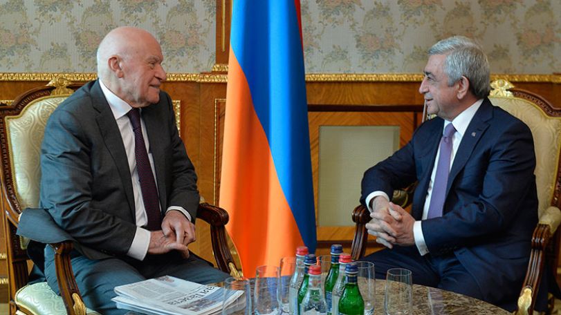 Президент Серж Саргсян на встрече с Лео Бокерия: Армения придает большую важность развитию сферы здравоохранения