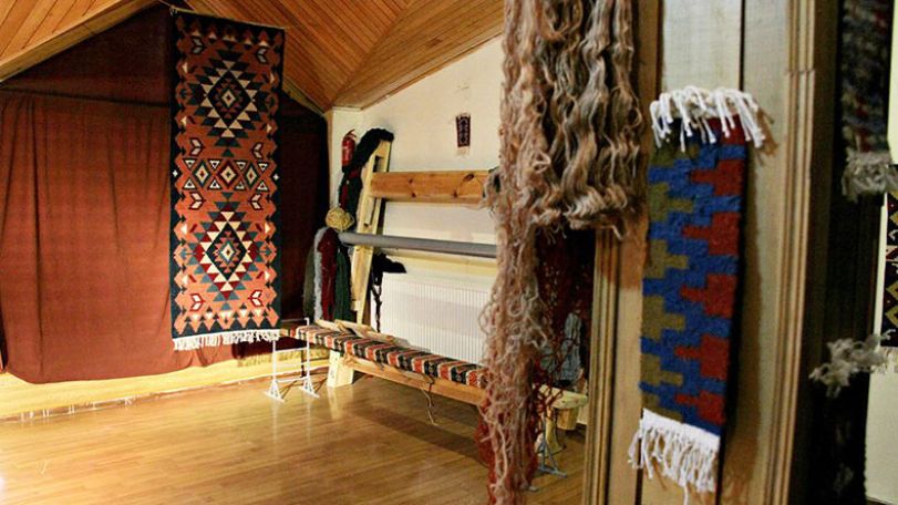 Exhibition featuring Artsakh rug weaving art opened at NAI Shushi Center