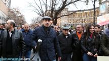 Opposition carries out rally in Yerevan against price hike
