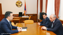 Artsakh president, Armenian minister discuss cooperation in cultural sphere
