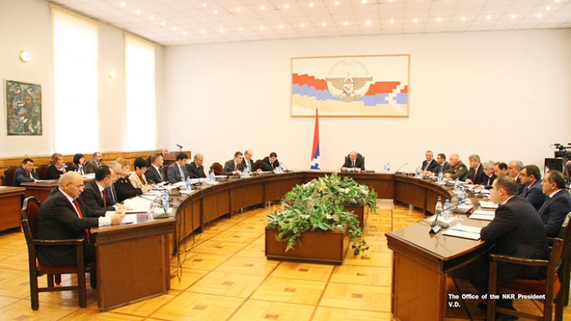 Artsakh president chairs first Cabinet meeting in 2018