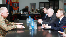 Artsakh defense minister hosts OSCE Minsk Group mediators