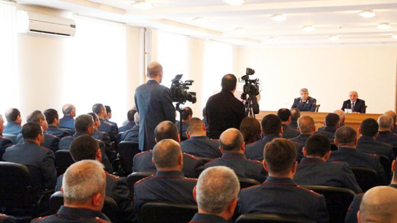 President Sahakyan satisfied with Artsakh police activities in 2017