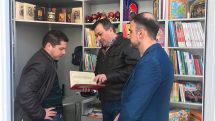 Culture minister toured the newly placed book-houses in Yerevan