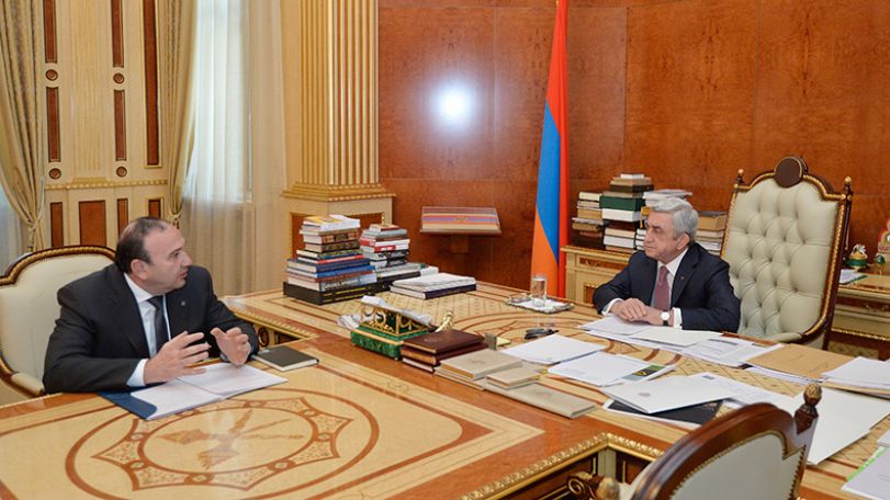 Левон Мкртчян доложил президенту Армении о работах по принятию нового закона о высшем образовании и не только