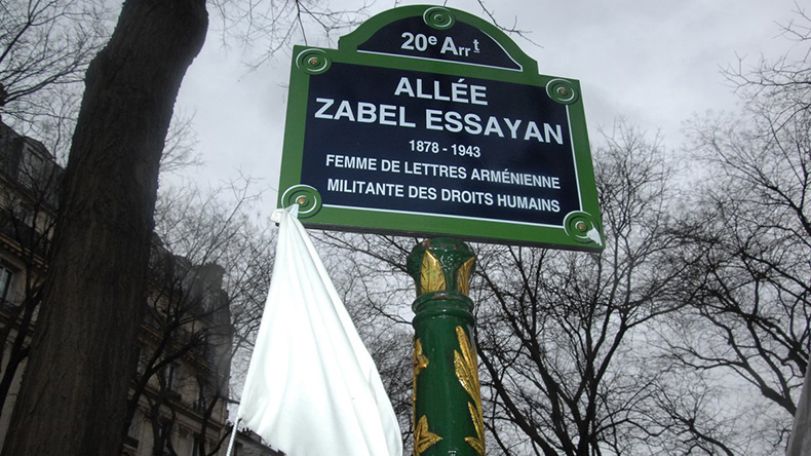 Zabel Yesayan honored with walkway in Paris