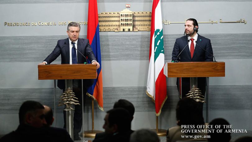 Armenian, Lebanese prime ministers sum up results of talks