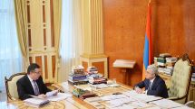 Глава Минкультуры отчитался президенту Армении о проведенной министерством в 2017 году работе