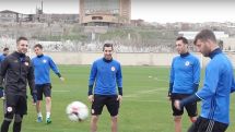 Mkhitaryan trains with the national team ahead of friendly matches