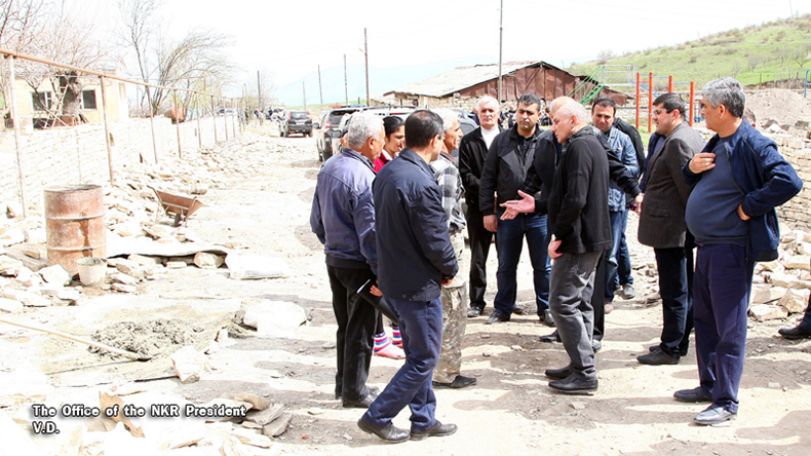 Artsakh president got acquainted with the implementation of improvement programs in Askeran region