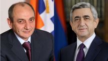 Bako Sahakyan congratulates Serzh Sargsyan