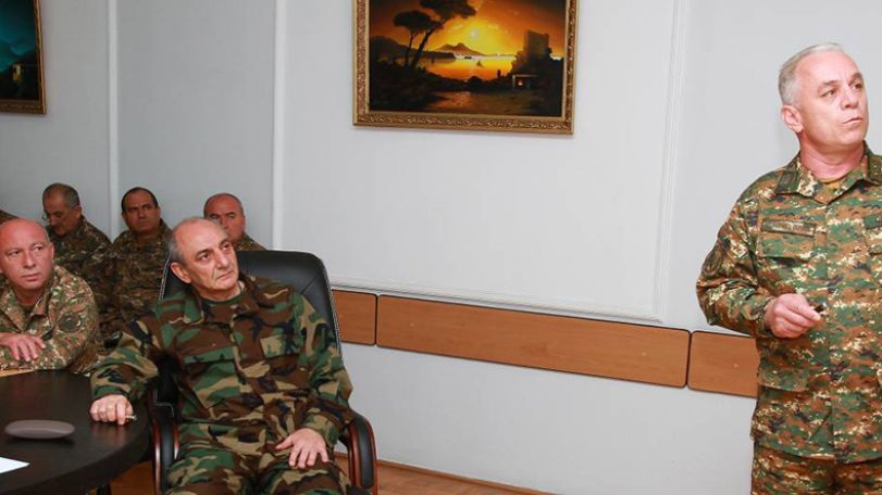 Artsakh president holds a meeting with the supreme command staff of the Defense Army