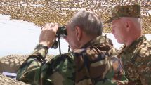 Bako Sahakyan visits one of the eastern borderlines of the republic