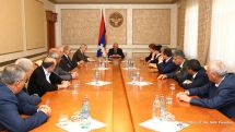 Artsakh president discussed domestic and foreign policy issues with heads parliament fractions