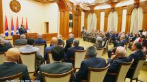 Artsakh leader awards group of soldiers, freedom fighters on May Triple Holiday