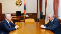 Artsakh leader meets with Armenian Central Bank chairman