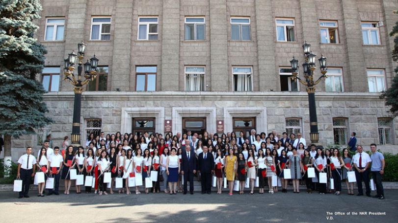 We always take pride in having patriotic, literate and progressive young people - Artsakh President