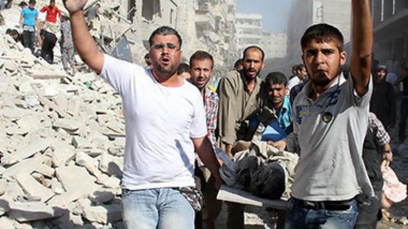 Aleppo barrel bomb attack causes substantial damage 