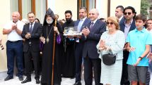 Artsakh leader attends opening of new community center in Askeran