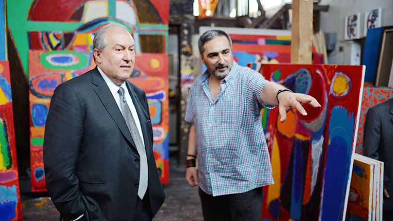 President Sarkissian visits the House-Museum of Minas Avetisyan