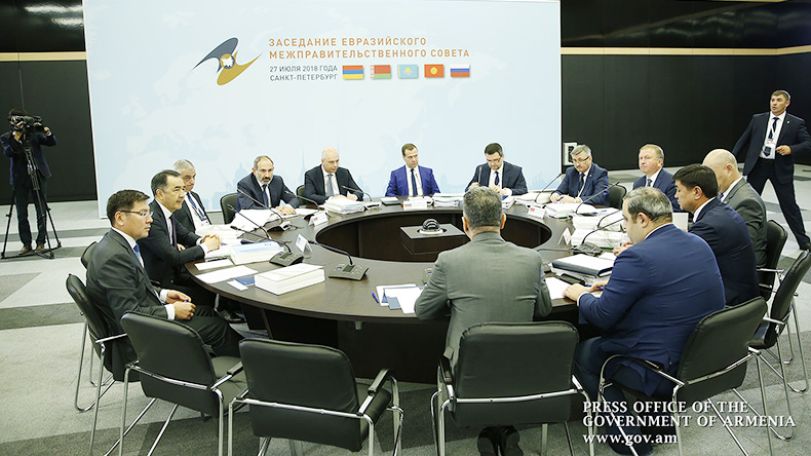 В Санкт-Петербурге стартовало заседание Евразийского межправительственного совета в расширенном составе