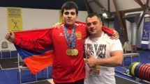 Представляющий Армению Гарик Карапетян стал чемпионом Европы по тяжелой атлетике