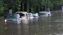 Heavy rain causes flood in western Georgian town of Poti