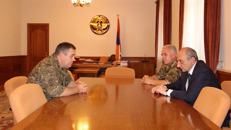 Artsakh President received the Head of the RA Armed Forces General Staff