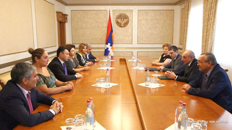 Artsakh leader hosts Armenia’s parliamentary delegation