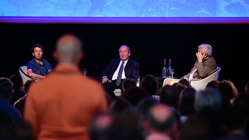 President Armen Sarkissian took part in the Summit of Minds in Chamonix