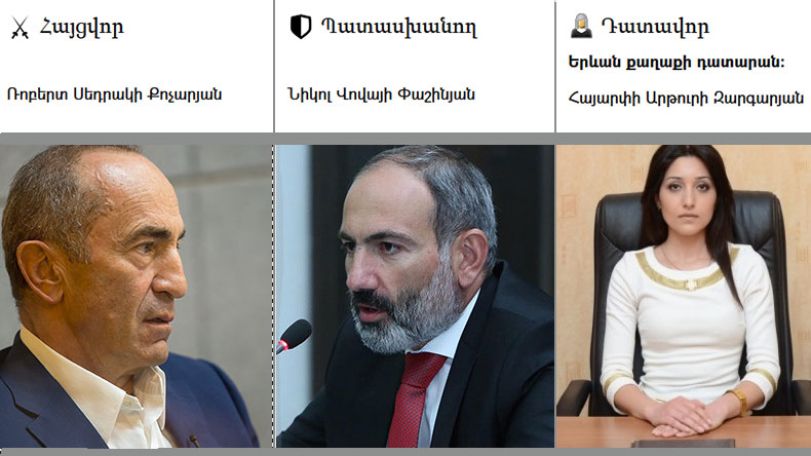 Второй президент Армении Роберт Кочарян подал в суд на премьера Никола Пашиняна