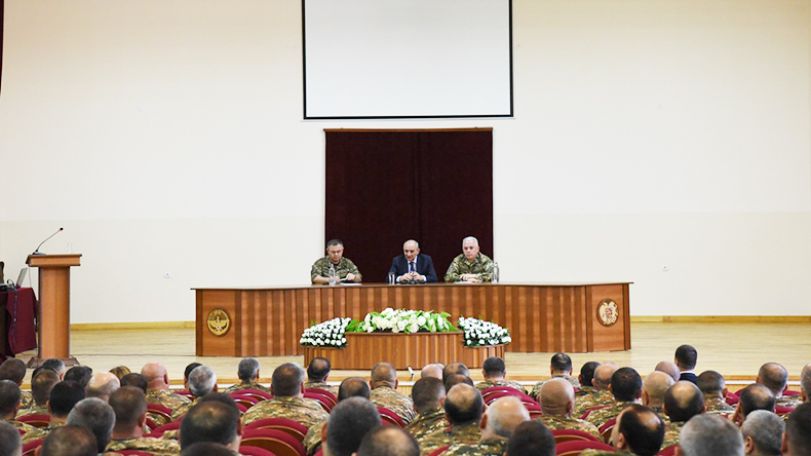 Artsakh leader chairs all-army command staff musters
