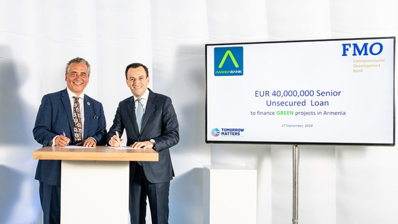 Ameriabank signed EUR 40 million loan agreement with FMO