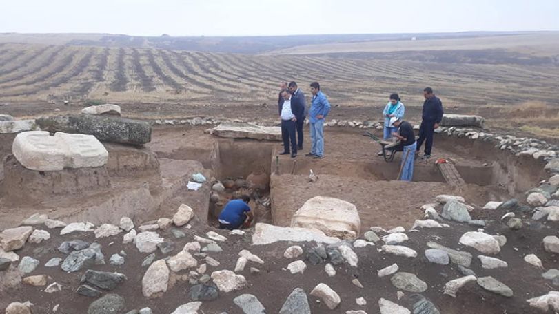 Human-shaped sculptures unearthed in Artsakh excavations