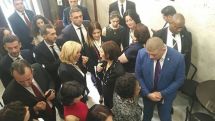 First ladies attending the Francophonie summit tour Yerevan museums