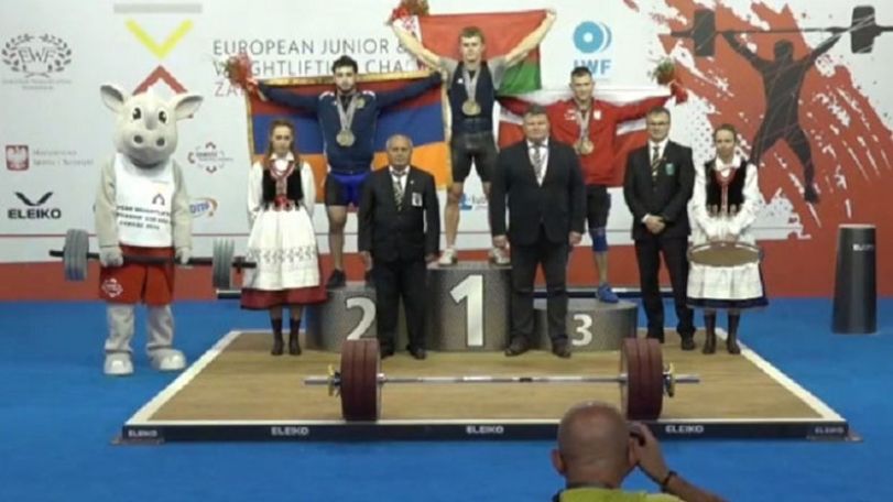Armenian athlete wins silver at the U20 Weightlifting Championships
