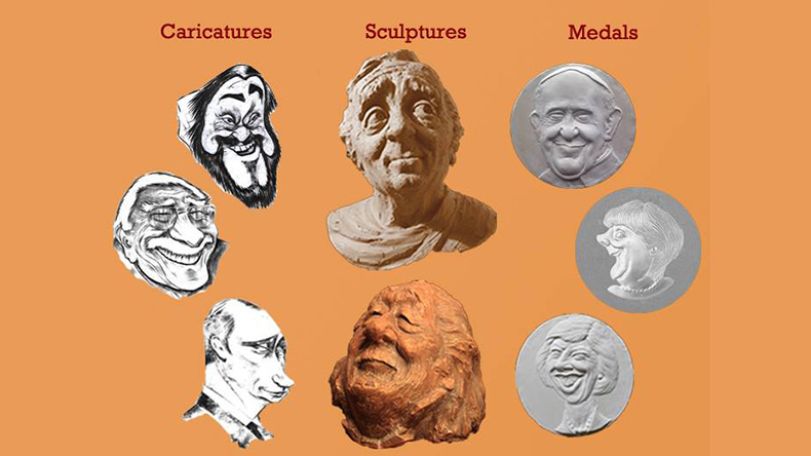 Art that makes you smile: Harutyun Chalikyan’s exhibition of caricatures and sculptures opening today