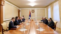 Artsakh President Bako Sahakyan met with the OSCE Minsk Group co-chairs