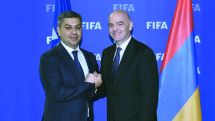 Артур Ванецян пригласил президента ФИФА Джанни Инфантино в Армению