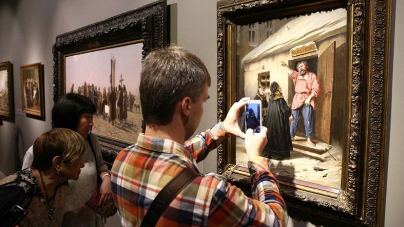 Aivazovsky’s ‘The Sea at Koktebel’ displayed at Moscow exhibition