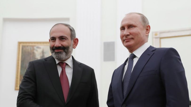 Пашинян и Путин обсудили взаимодействие в рамках евразийских интеграционных объединений