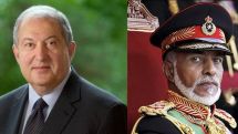 Sarkissian congratulates Sultan of Oman on national day