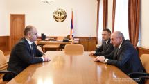 Президент Арцаха Бако Саакян принял и.о. министра сельского хозяйства Армении